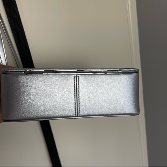 Coperni metallic grey square purse w dustbag - Picture 9 of 17